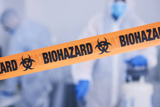 Professional Biohazard technician working in Miami Beach, FL